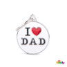 Chapa Identificativa I love dad