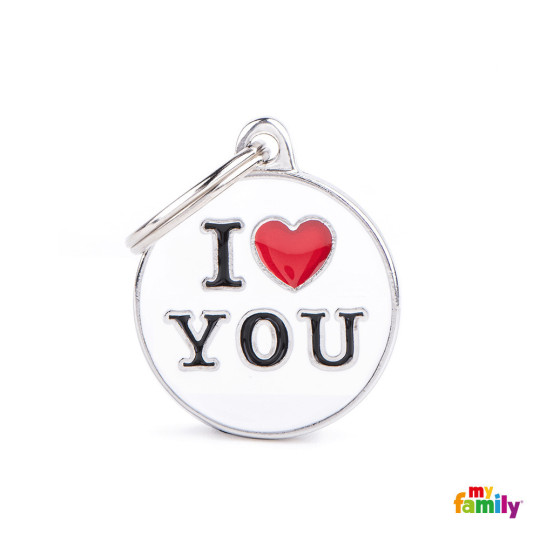 Chapa Identificativa I love you