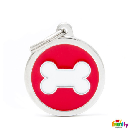 Chapa Identificativa circulo hueso