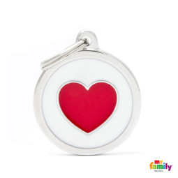 Chapa Identificativa circulo corazón