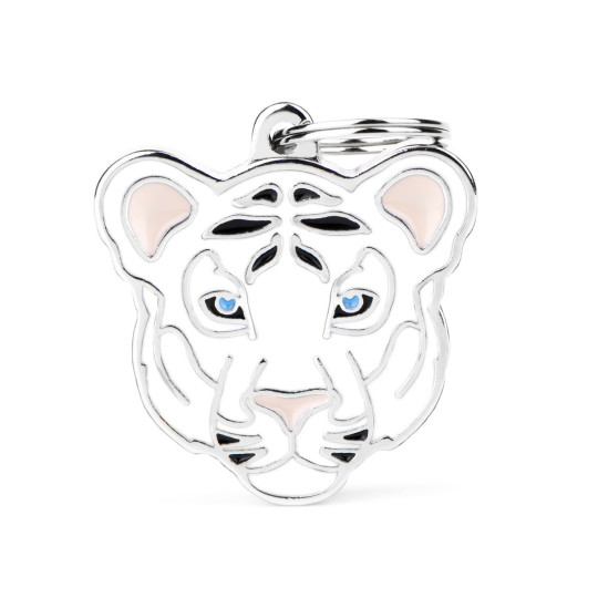 Chapa identificativa tigre blanco Chapa identificativa tigre blanco