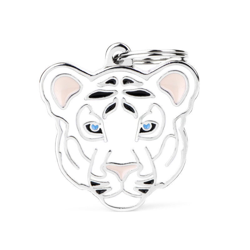 Chapa identificativa tigre blanco Chapa identificativa tigre blanco