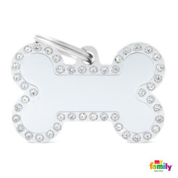 Chapa identificativa hueso blanco