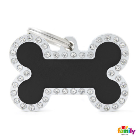 Chapa identificativa hueso negro