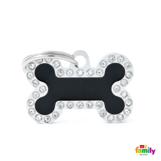 Chapa identificativa hueso negro