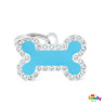 Chapa identificativa hueso azul