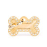 Chapa identificativa hueso dorado