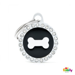 Chapa identificativa circulo hueso