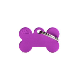 Chapa identificativa Hueso azul morado