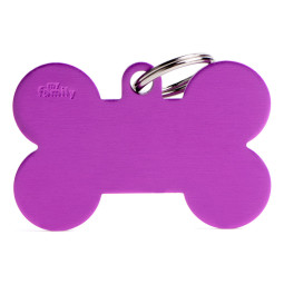 Chapa identificativa Hueso azul morado