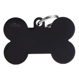 Chapa identificativa Hueso azul negro
