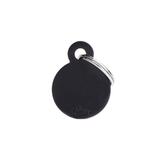Chapa identificativa circulo negro