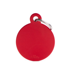 Chapa identificativa circulo rojo