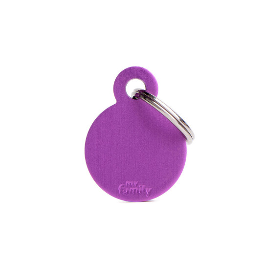 Chapa identificativa circulo morado