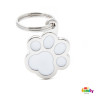 Chapa identificativa classic huella blanca