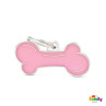 Chapa identificativa classic hueso rosa