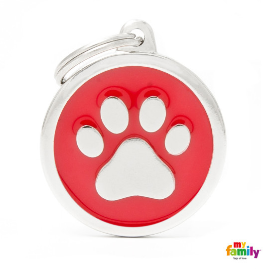 Chapa identificativa classic circulo huella