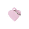Chapa identificativa corazon rosa