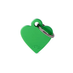 Chapa identificativa corazon verde
